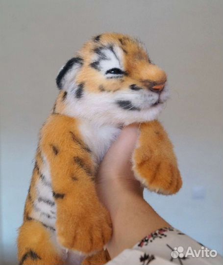 Тигренок мягкая игрушка на заказ ручной работы