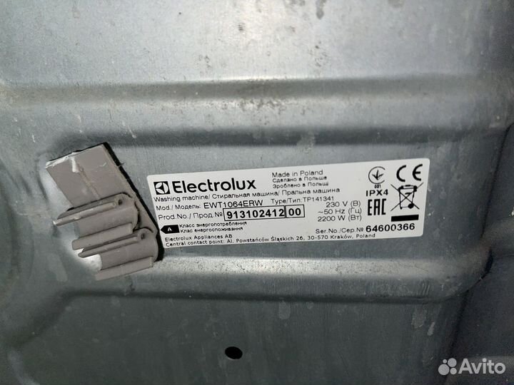 Стиральная машина Electrolux EWT1064ERW