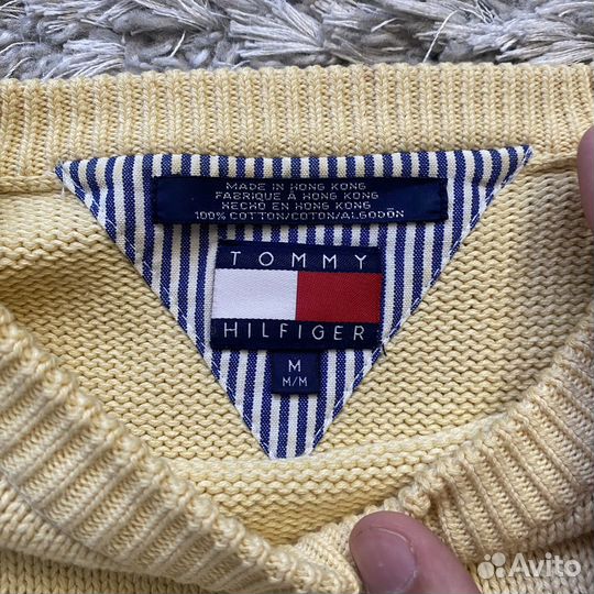 Винтажный свитер tommy hilfiger