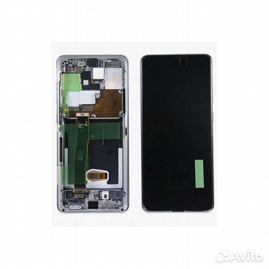 Дисплей Samsung Galaxy S20 Ultra в рамке (серый)