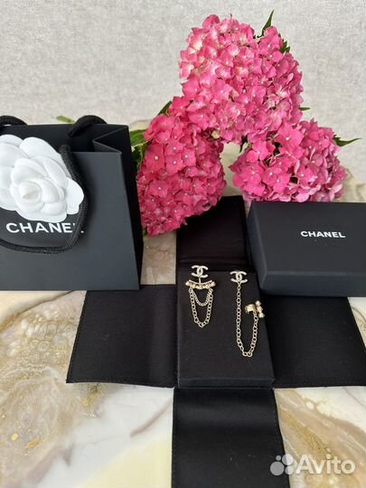 Серьги chanel