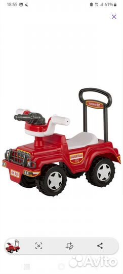 Машинка-толкатор новая