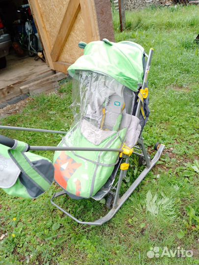 Детские санки коляска