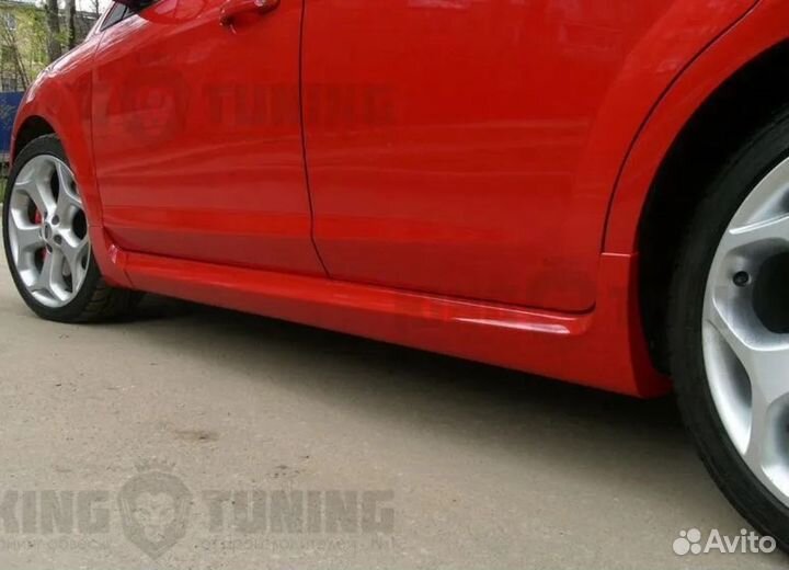 Накладки на пороги на форд фокус 2 хэтчбек