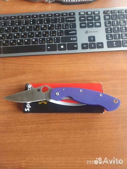 Нож Spyderco Military Dark Blue s110v