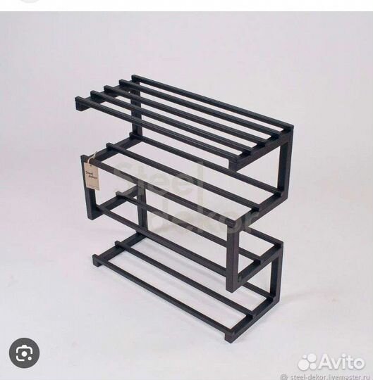 Подставка для обуви, обувница в стиле лофт