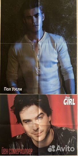 Плакаты Дневники вампира Сомерхалдер Добрев