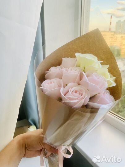 Букеты из мыльных роз воспитателю