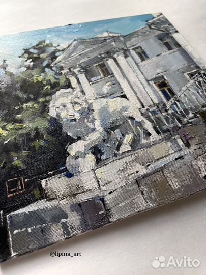 Картина маслом этюд Елагин дворец