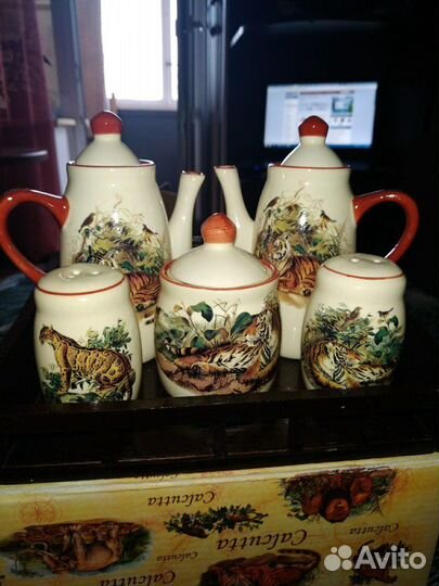 Керамический набор для специй 5 предметов