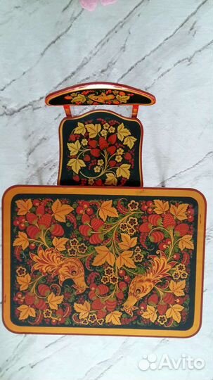 Детский расписной столик и стульчик