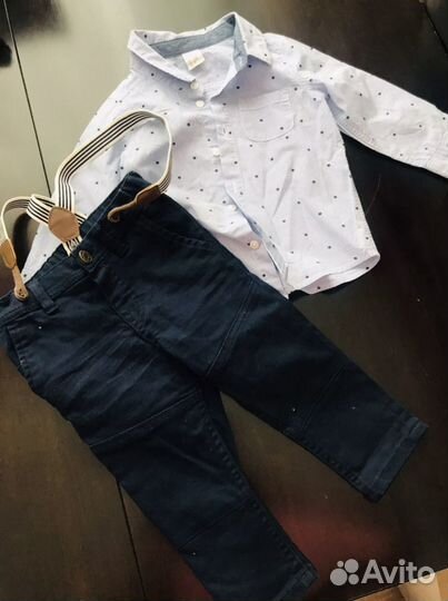 Рубашка и брюки 80 H&M