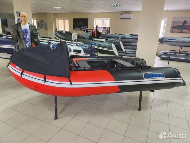 Лодка пвх Stormline Classic Air 335 красно-черная