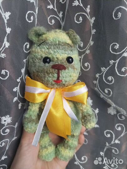 Вязаные игрушки мишка