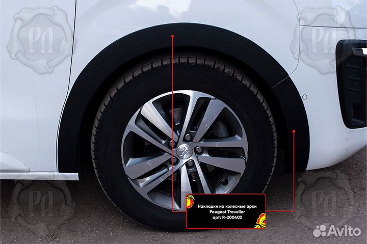 Накладки на арки Opel Zafira Life Medium (16+) RA