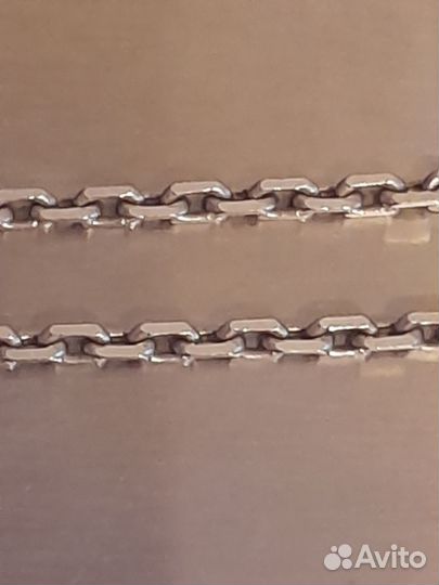 Серебряная цепочка якорь 925