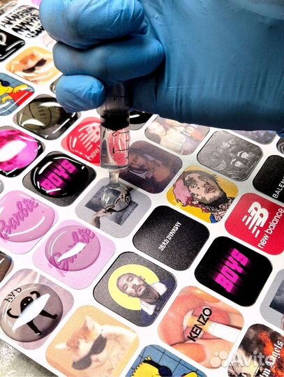 3D стикеры-наклейки опт