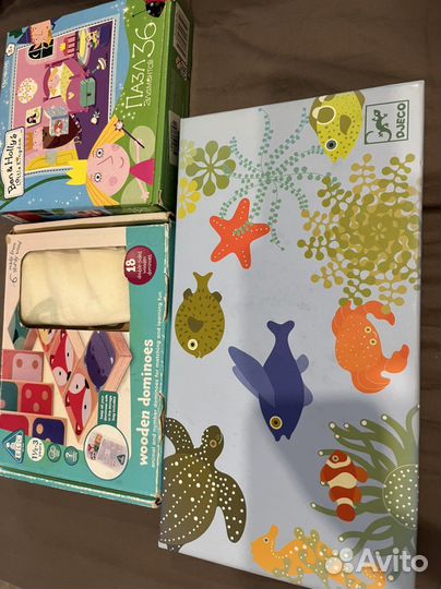 Игра рыбалка djeco пазл ben & hollys домино elc