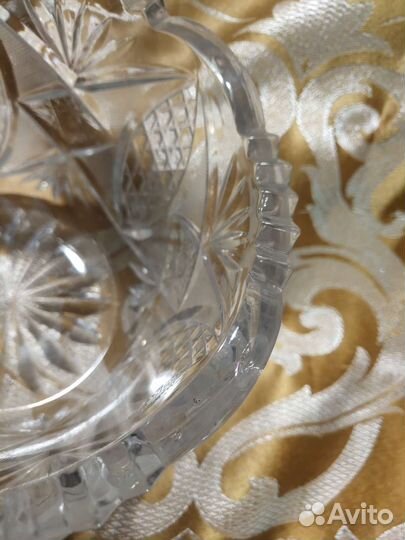 Хрустальная пара конфетниц СССР
