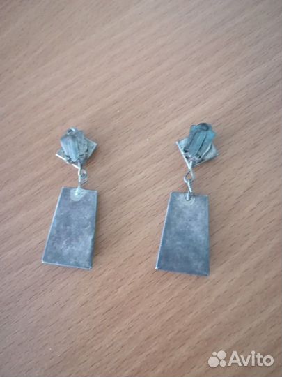 Серьги, клипсы ссср, финифть