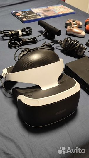 PS4 Playstation 4 pro + Play Station VR шлем