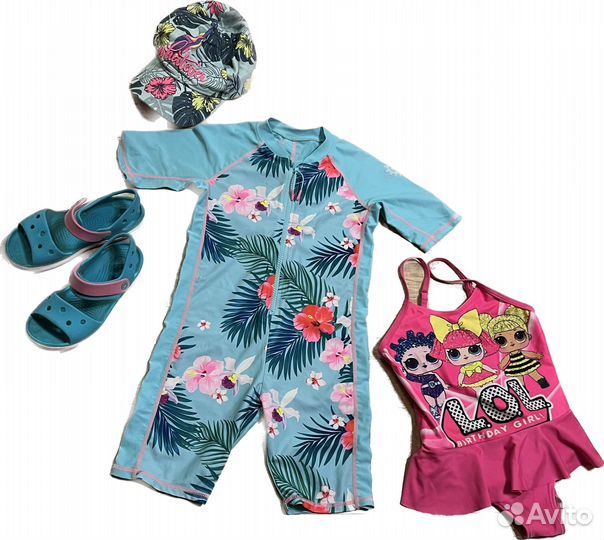 Сандалии crocs c13 купальник лот 110/116см