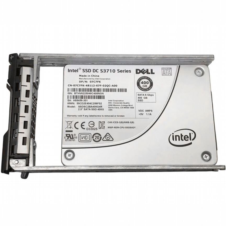 [7C7FK] Жесткий Диск Dell 400gb Sata3 2,5" Ssd 7c7fk
