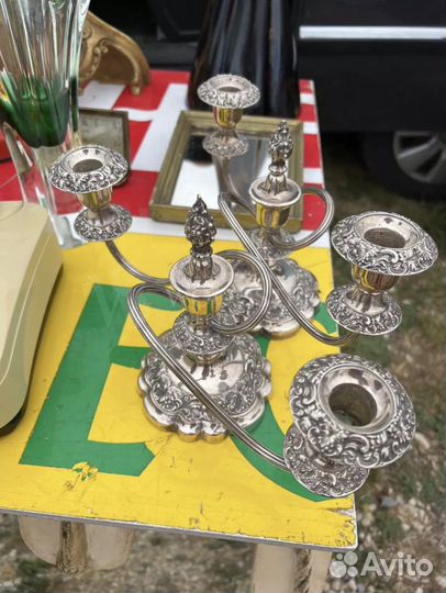 Антик. Винтаж. Подсвечник 2 штуки винтажный