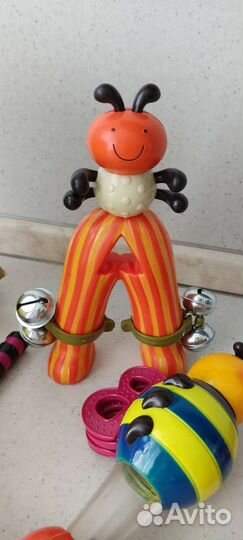 Развивающиймузыкальной барабан, погремушки