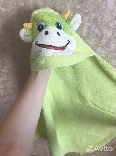 Детское полотенце с капюшоном