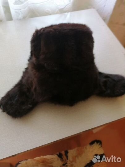 Шапка ушанка норковая