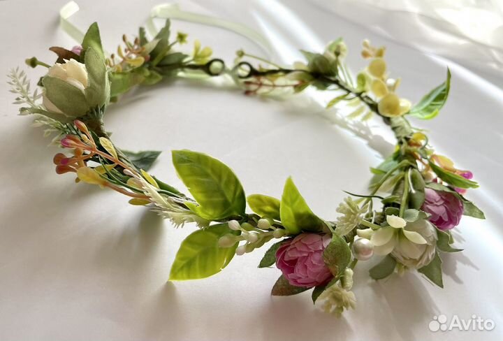 Веночек детский из цветов тонкий