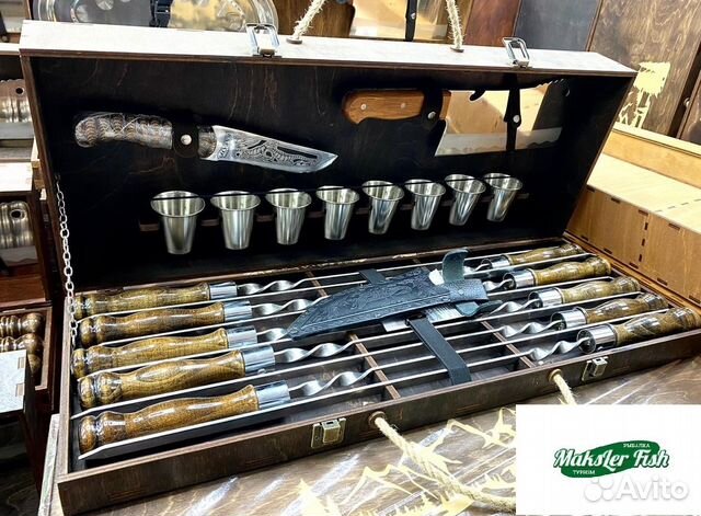 Набор для пикника LUX большой кд-5 10 шампуров