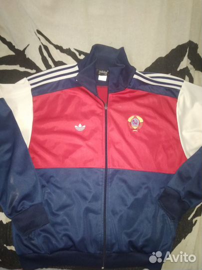 Олимпийка СССР adidas 90 х винтаж