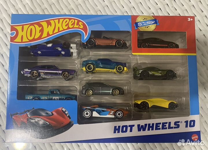 Hot wheels набор из 10 новых машин