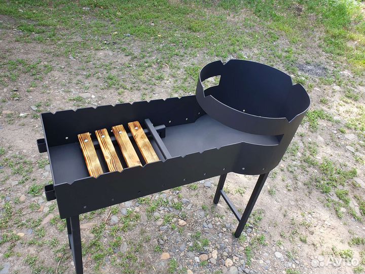 Мангал с подставкой под казан