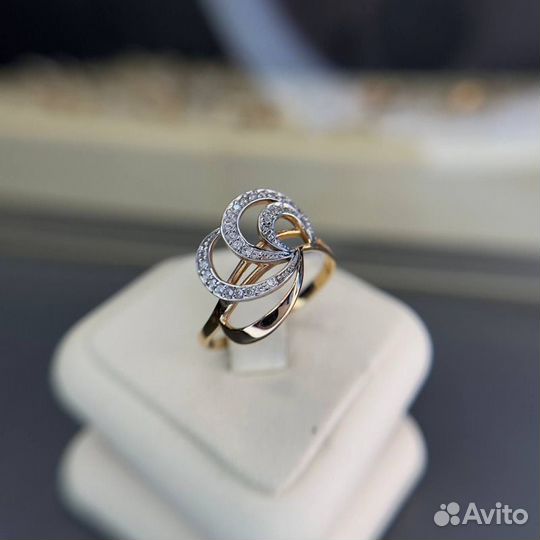 Золотое кольцо 585 пробы золото