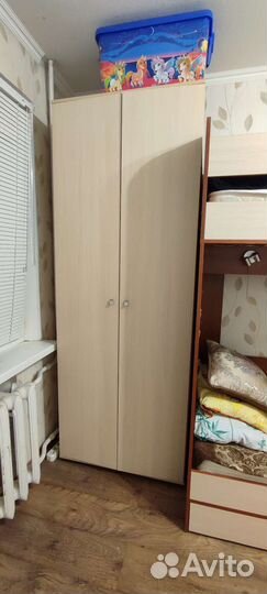 Двухъярусная кровать со шкафом Б/У