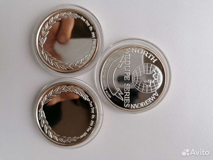 Медали серебро, 2 унции
