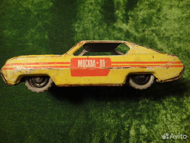 Детская Жестяная Машинка Игрушка СССР Олимпиада 80
