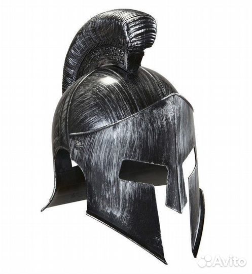 Шлем Спартанский серебряный реквизит