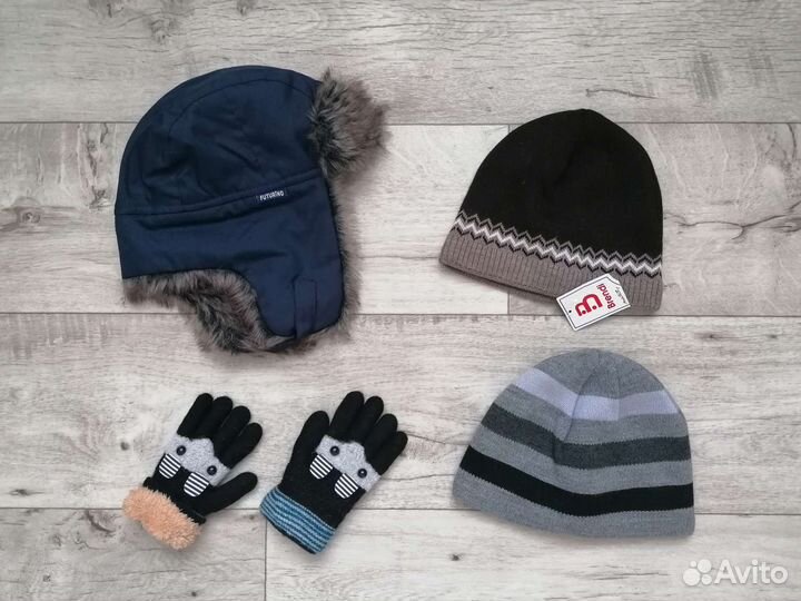 Шапка, перчатки для мальчика