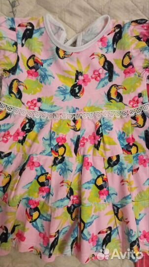 Летнее платье на девочку 92