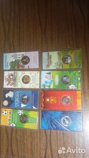 Монеты цветные в блистере