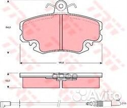 Колодки тормозные дисковые перед GDB400 TRW