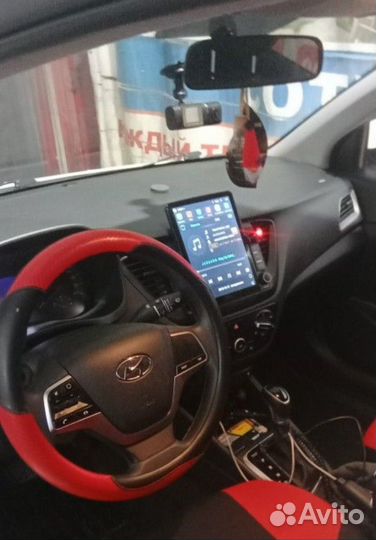 Магнитола Hyundai Solaris 2 андроид Tesla