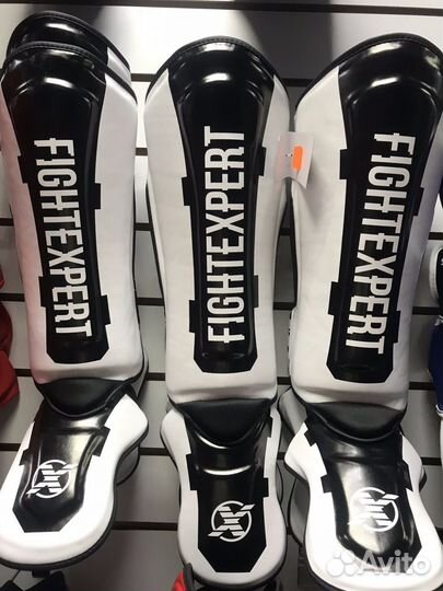 Защита голень-стопа Fight expert Boxing (кожзам)
