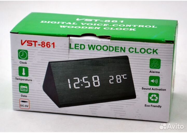 Электронные часы VST-861 (Красные Цифры)
