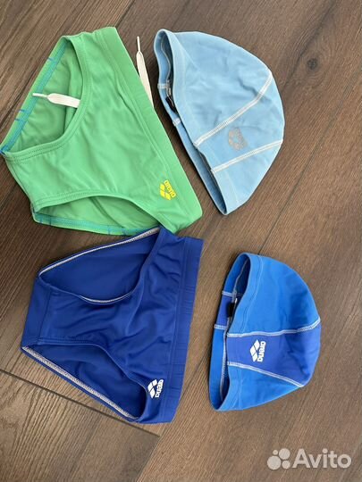 Плавки для купания и шапочка 3-5 лет