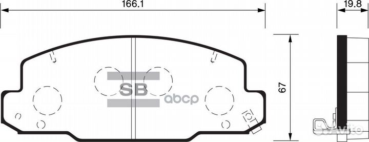 SP1450 колодки дисковые передние Toyota Optimo